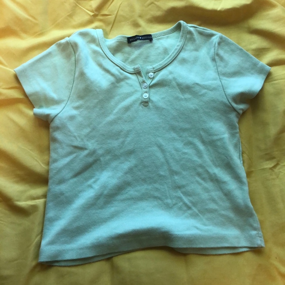 brandy melville ashlyn button top